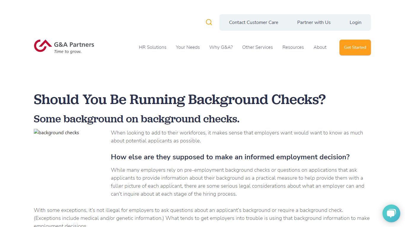 Should You Be Running Background Checks? - G&A Partners